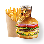 Double Cheese Burger Meal